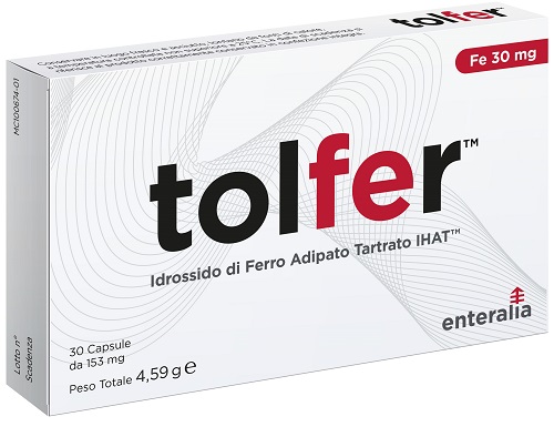 TOLFER IHAT IDROSSIDO FERRO ADIPATO TARTRATO NANO 30 CAPSULE - farmascienza.it