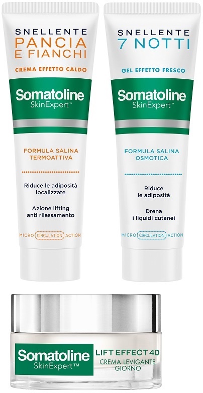 SOMATOLINE SKIN EXPERT COFANETTO MINI BEST SELLER FACE & BODY 2 CREMA SNELLENTE CORPO 50 ML + 1 COSMETICO VISO 10 ML + 1 COSMETICO VISO 15 ML - farmascienza.it