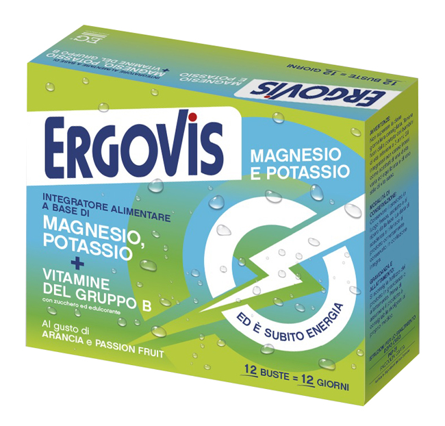 ERGOVIS MG+K VITAMINE B CON ZUCCHERO 12 BUSTINE - farmascienza.it