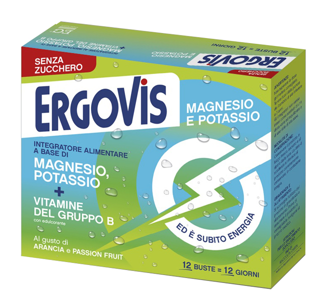 ERGOVIS MG+K VITAMINE B SENZA ZUCCHERO 12 BUSTINE - farmascienza.it
