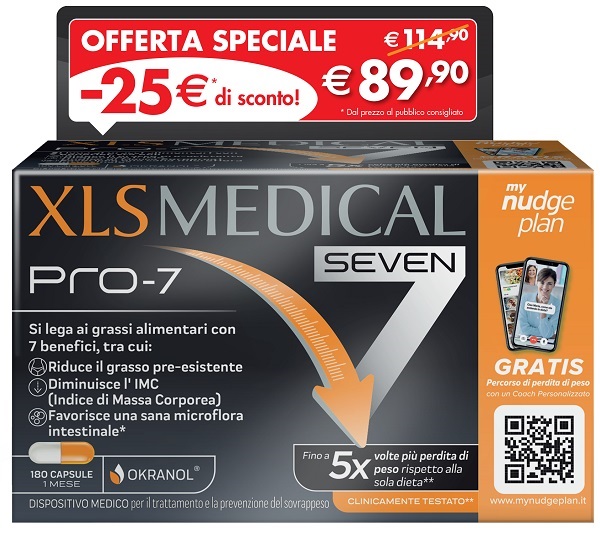 XLS MEDICAL PRO 7 180 CAPSULE TAGLIO PREZZO - farmascienza.it