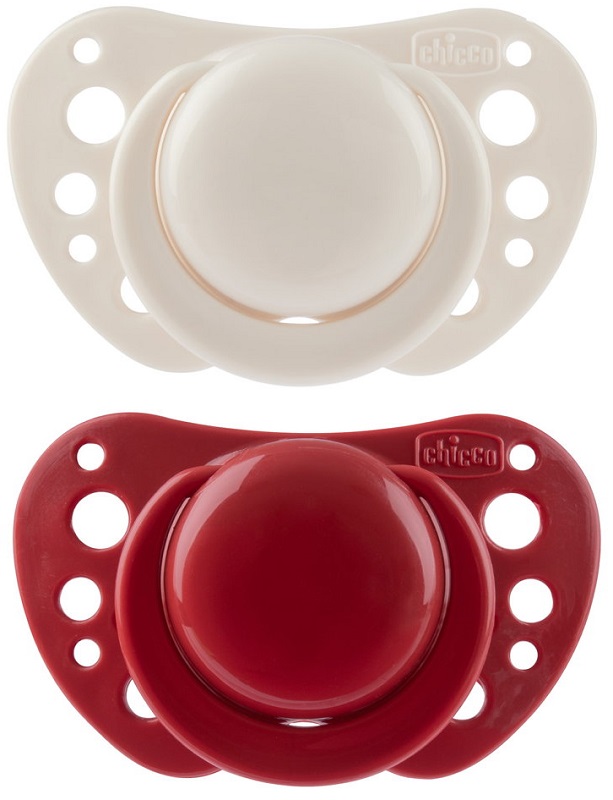 CHICCO SUCCHIETTI AIR ROSSO SILICONE 6-16 MESI 2 PEZZI - farmascienza.it