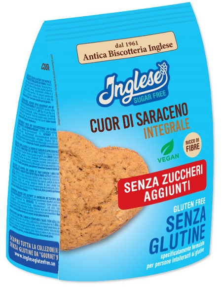 INGLESE BISCOTTI CUOR DI SARACENO INTEGRALI SENZA ZUCCHERI AGGIUNTI 200 G - farmascienza.it