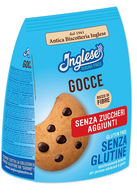 INGLESE BISCOTTI GOCCE DI CIOCCOLATO SENZA ZUCCHERI AGGIUNTI 200 G - farmascienza.it