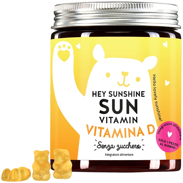 BEARS WITH BENEFITS HEY SUNSHINE SUN VITAMINS MIT D3 SUGARFREE 45 CARAMELLE GOMMOSE - farmascienza.it