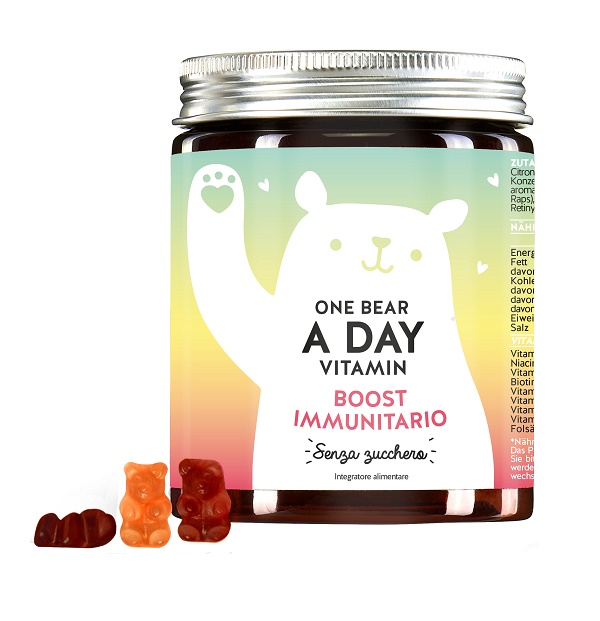 BEARS WITH BENEFITS ONE BEAR A DAY VITAMIN IMMUN BOOST MIT VITAMIN C & D 45 CARAMELLE GOMMOSE - farmascienza.it