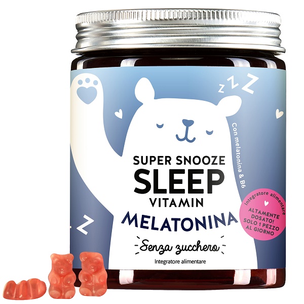 BEARS WITH BENEFITS SUPER SNOOZE SLEEP VITAMIN WITH MELATONIN SUGARFREE 45 CARAMELLE GOMMOSE - farmascienza.it