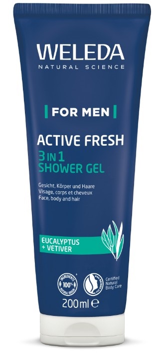 WELEDA FOR MEN ACTIVE FRESH 3IN1 SHOWER GEL 200 ML - farmascienza.it