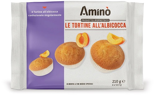 AMINO' LE TORTINE ALBICOCCA 4 PEZZI DA 52,5 G - farmascienza.it