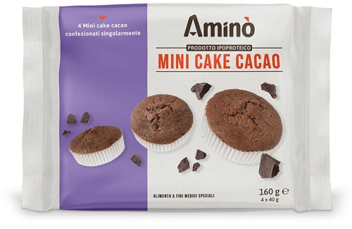 AMINO' MINI CAKE CACAO 4 PEZZI DA 40 G - farmascienza.it
