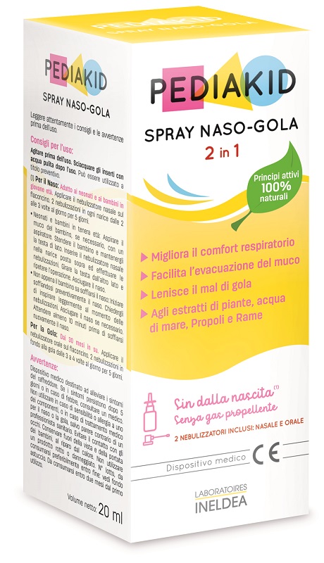 PEDIAKID SPRAY NASO GOLA 20 ML - farmascienza.it