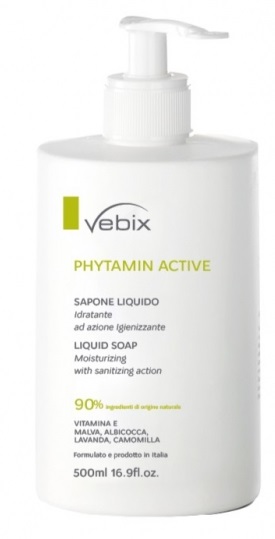 VEBIX PHYTAMIN ACTIVE SAPONE LIQUIDO IDRATANTE 500 ML - farmascienza.it