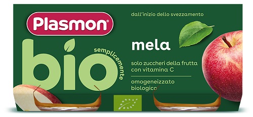 PLASMON OMOGENEIZZATO BIO MELA 2 VASETTI X 80 G - farmascienza.it