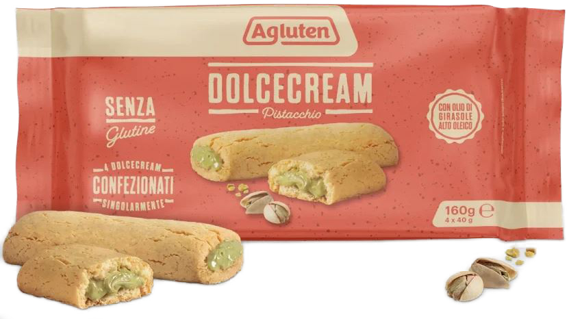 AGLUTEN DOLCECREAM PISTACCHIO 4 X 40 G - farmascienza.it