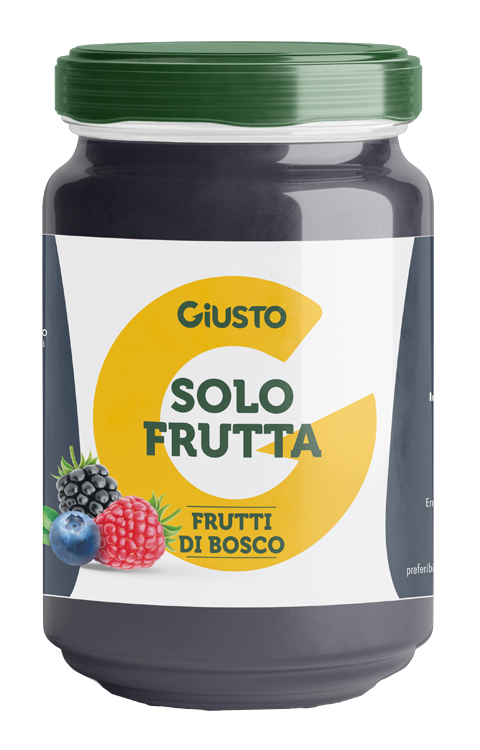 GIUSTO SOLO FRUTTA CONFETTURA FRUTTI DI BOSCO 220 G - farmascienza.it