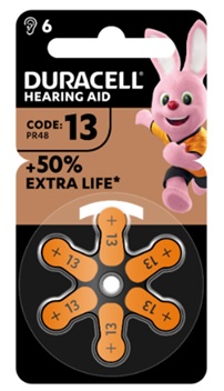 DURACELL EASY TAB 13 ARANCIO BATTERIA PER APPARECCHIO ACUSTICO 6 PEZZI - farmascienza.it