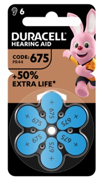DURACELL EASY TAB 675 BLU BATTERIA PER APPARECCHIO ACUSTICO 6 PEZZI - farmascienza.it