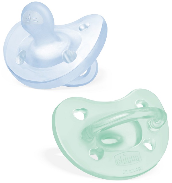 CHICCO GOMMOTTO SILICONE AZZURRO 2-6 MESI 2 PEZZI - farmascienza.it
