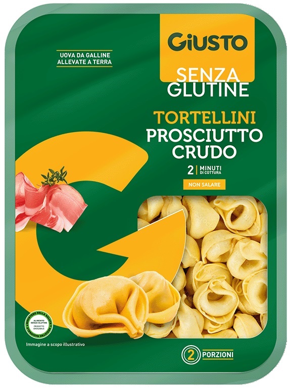 GIUSTO SENZA GLUTINE TORTELLINI PROSCIUTTO CRUDO 250 G - farmascienza.it