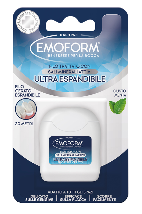EMOFORM FILO INTERDENTALE ULTRAESPANDIBILE 30M - farmascienza.it
