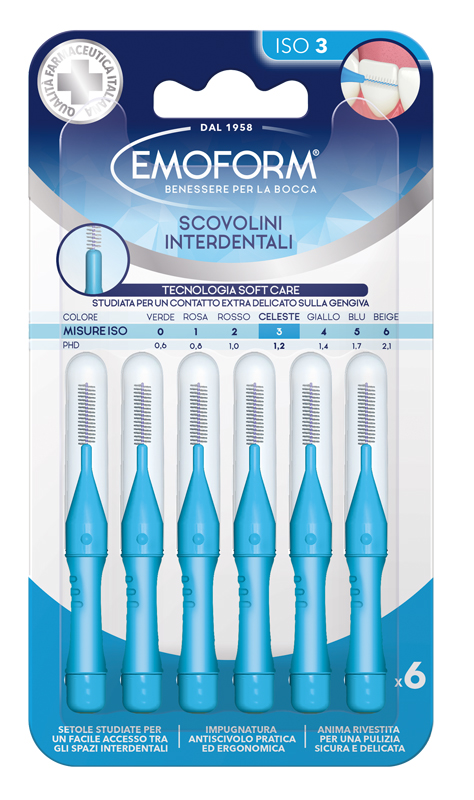 EMOFORM SCOVOLINO ISO 3 CELESTE 6 PEZZI - farmascienza.it