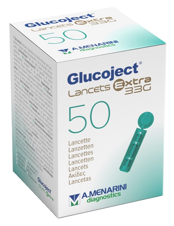 LANCETTA PUNGIDITO GLUCOJECT EXTRA GAUGE 33 50 PEZZI - farmascienza.it