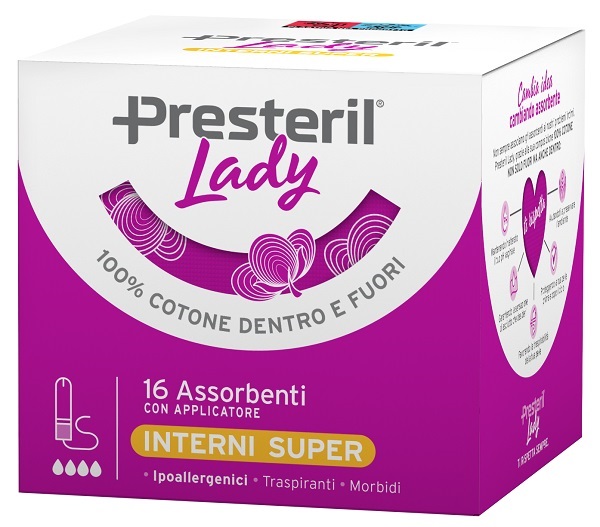 LADY PRESTERIL  ASSORBENTE INTERNO COMPACT SUPER PLUS 16 PEZZI - farmascienza.it