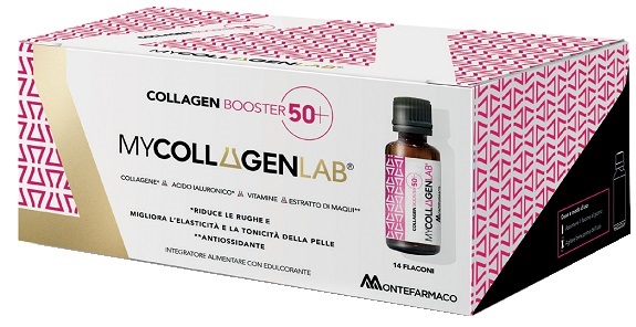 MYCOLLAGENLAB COLLAGEN BOOSTER 50+ 14 FLACONI DA 25 ML CON EDULCORANTE SENZA GLUTINE E LATTOSIO - farmascienza.it