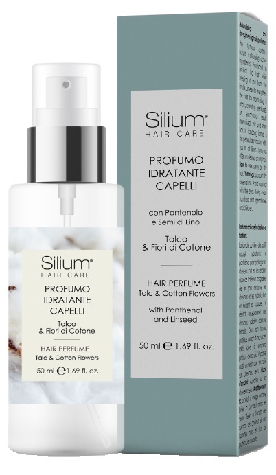 SILIUM PROFUMO CAPELLI TALCO & FIORI DI COTONE 50 ML - farmascienza.it
