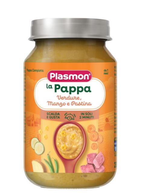PLASMON LA PAPPA VERDURE MANZO E PASTINA 200 G - farmascienza.it