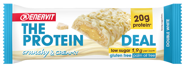 ENERVIT PROTEIN DEAL BAR DOUBLE WHITE 55 G - farmascienza.it