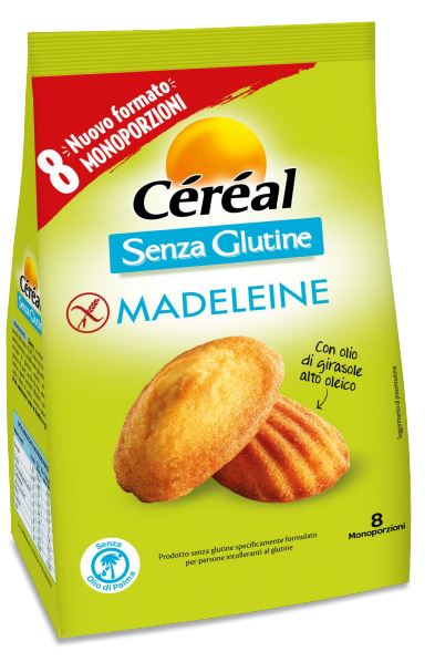 CEREAL MADELEINE SENZA GLUTINE 8 PEZZI DA 28,5 G - farmascienza.it
