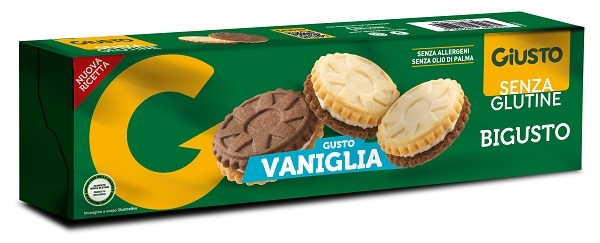 GIUSTO SENZA GLUTINE BIGUSTO VANIGLIA 120 G - farmascienza.it