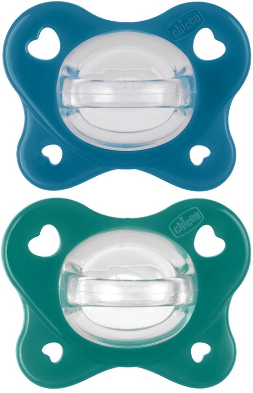 CHICCO DUAL SOFT SUCCHIETTO AZZURRO 16-36 MESI 2 PEZZI - farmascienza.it