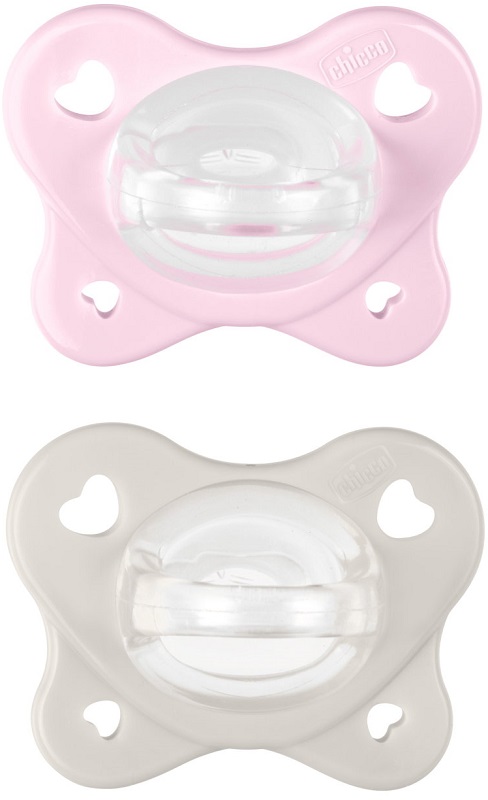 CHICCO DUAL SOFT SUCCHIETTO ROSA 2-6 MESI 2 PEZZI - farmascienza.it