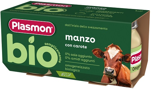 PLASMON BIO OMOGENEIZZATO MANZO CON CAROTE 2 PEZZI - farmascienza.it