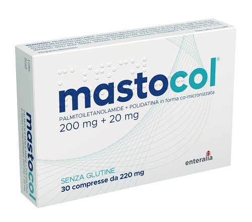 MASTOCOL 30 PALMITOILETANOLAMIDE 200 MG + POLIDATINA FORMA CO MICRONIZZATA 20 MG 30 COMPRESSE - farmascienza.it
