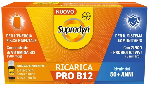 SUPRADYN RICARICA PRO B12 10 FLACONCINI - farmascienza.it