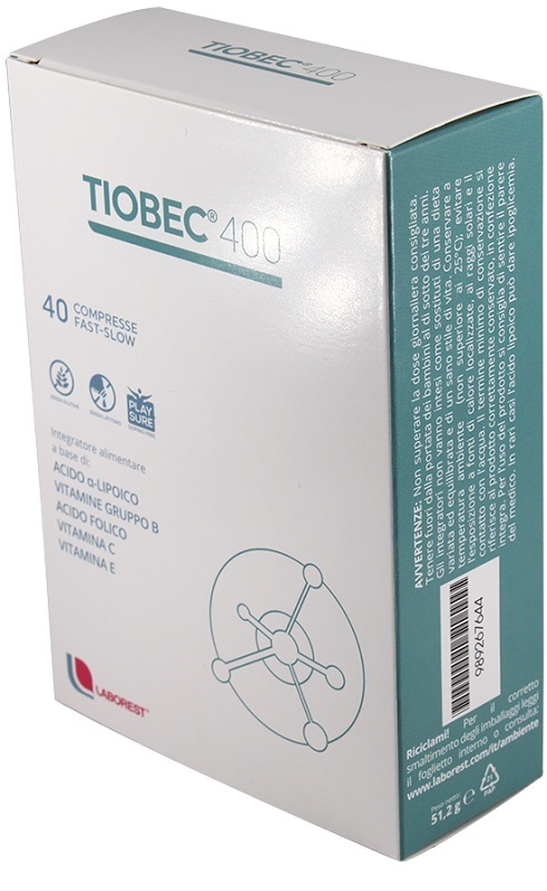 TIOBEC 400 40 COMPRESSE FAST-SLOW - farmascienza.it