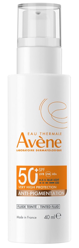 EAU THERMALE AVENE SOLARE FLUIDO COL ANTIMACCHIE SPF 50+ 40 ML - farmascienza.it