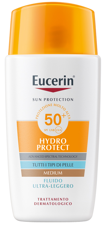 EUCERIN SUN FLUIDO ULTRA LEGGERO TINTED SPF50+ 50 ML - farmascienza.it