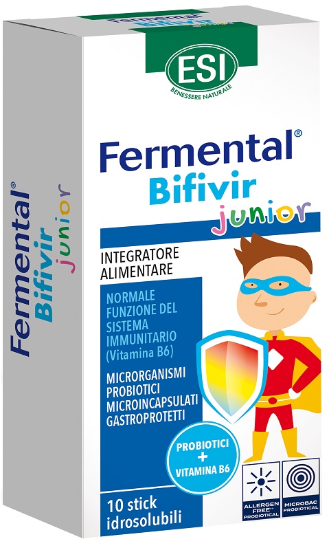 ESI FERMENTAL BIFIVIR JUNIOR 10 STICK IDROSOLUBILI - farmascienza.it