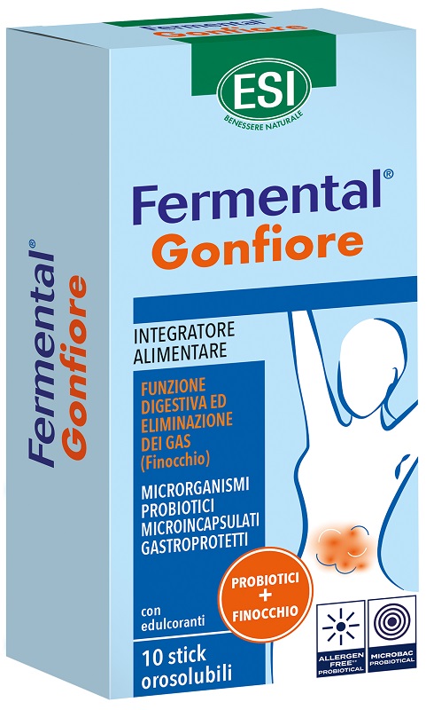 ESI FERMENTAL GONFIORE 10 STICK OROSOLUBILI - farmascienza.it