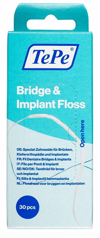 TEPE FILO PONTI & IMPIANTI TEPE BRIDGE & IMPLANT FLOSS 30 PEZZI - farmascienza.it