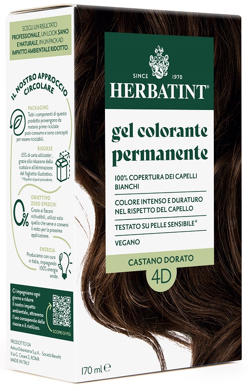 HERBATINT 4D CASTANO DORATO 170 ML - farmascienza.it