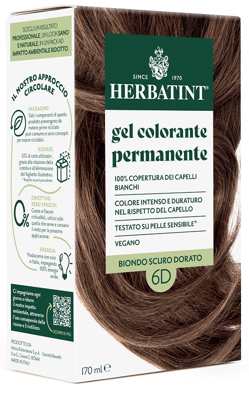 HERBATINT 6D BIONDO SCURO DORATO 170 ML - farmascienza.it