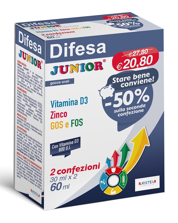 DIFESA JUNIOR GOCCE ORALI 30 ML BIPACK - farmascienza.it