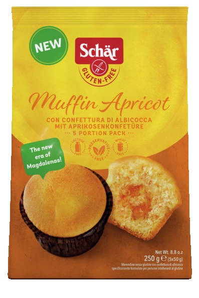 SCHAR MUFFIN APRICOT 5 PEZZI DA 50 G - farmascienza.it