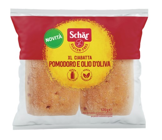 SCHAR XL CIABATTA POMODORI E OLIO D'OLIVA 2 PEZZI X 85 G - farmascienza.it