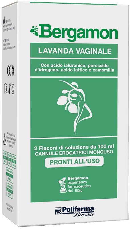 LAVANDA VAGINALE BERGAMON 2 FLACONI DA 100 ML + 2 CANNULE EROGATRICI MONOUSO - farmascienza.it